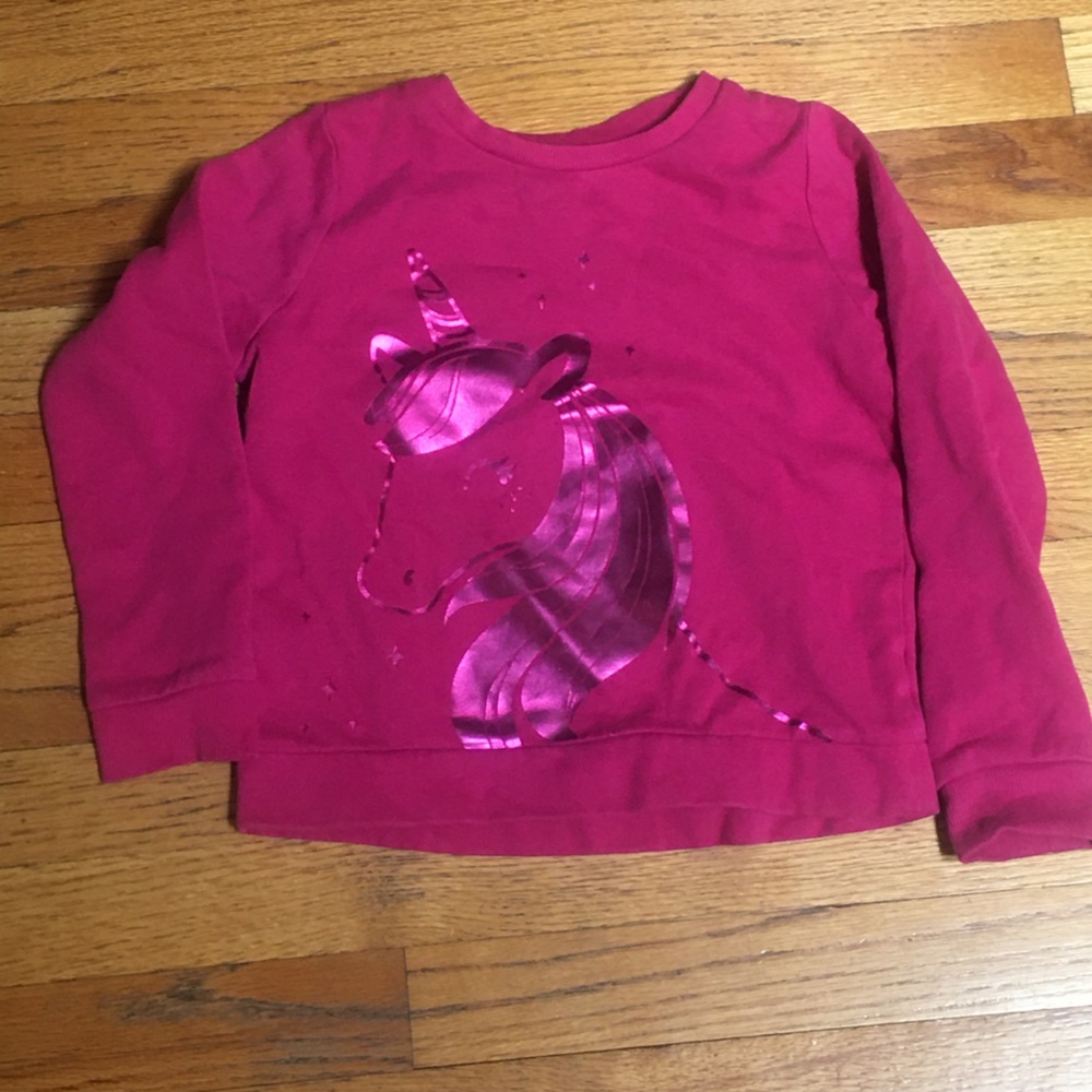 Pink Unicorn Crewneck Size 6